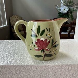 Vintage Stangl 1 Pint Floral  Pitcher